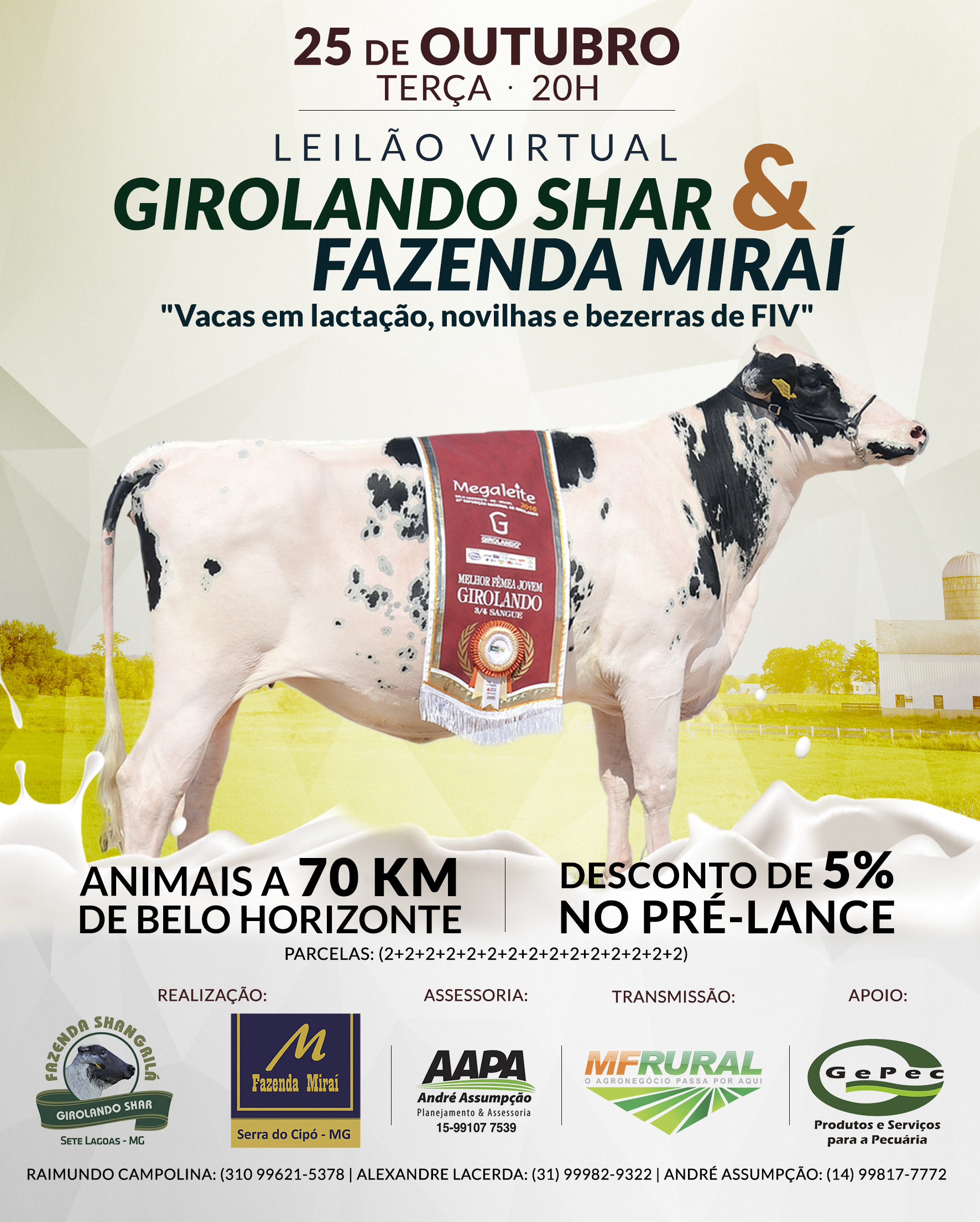Leilão Virtual Girolando Shar & Fazenda Miraí