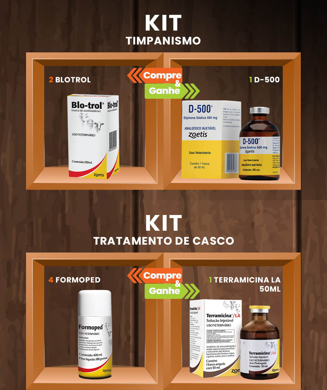 A campanha promocional da Zoetis está de volta, com kits feitos sob medida para a sua fazenda! Adquira produtos Zoetis na Gepec em condições especiais e abasteça sua Farmácia da Pecuária com os medicamentos para cada necessidade. Não perca tempo, aproveite e tenha praticidade e eficácia quando seu rebanho mais precisar. Corra, é por tempo limitado! Amplie sua Farmácia da Pecuária!