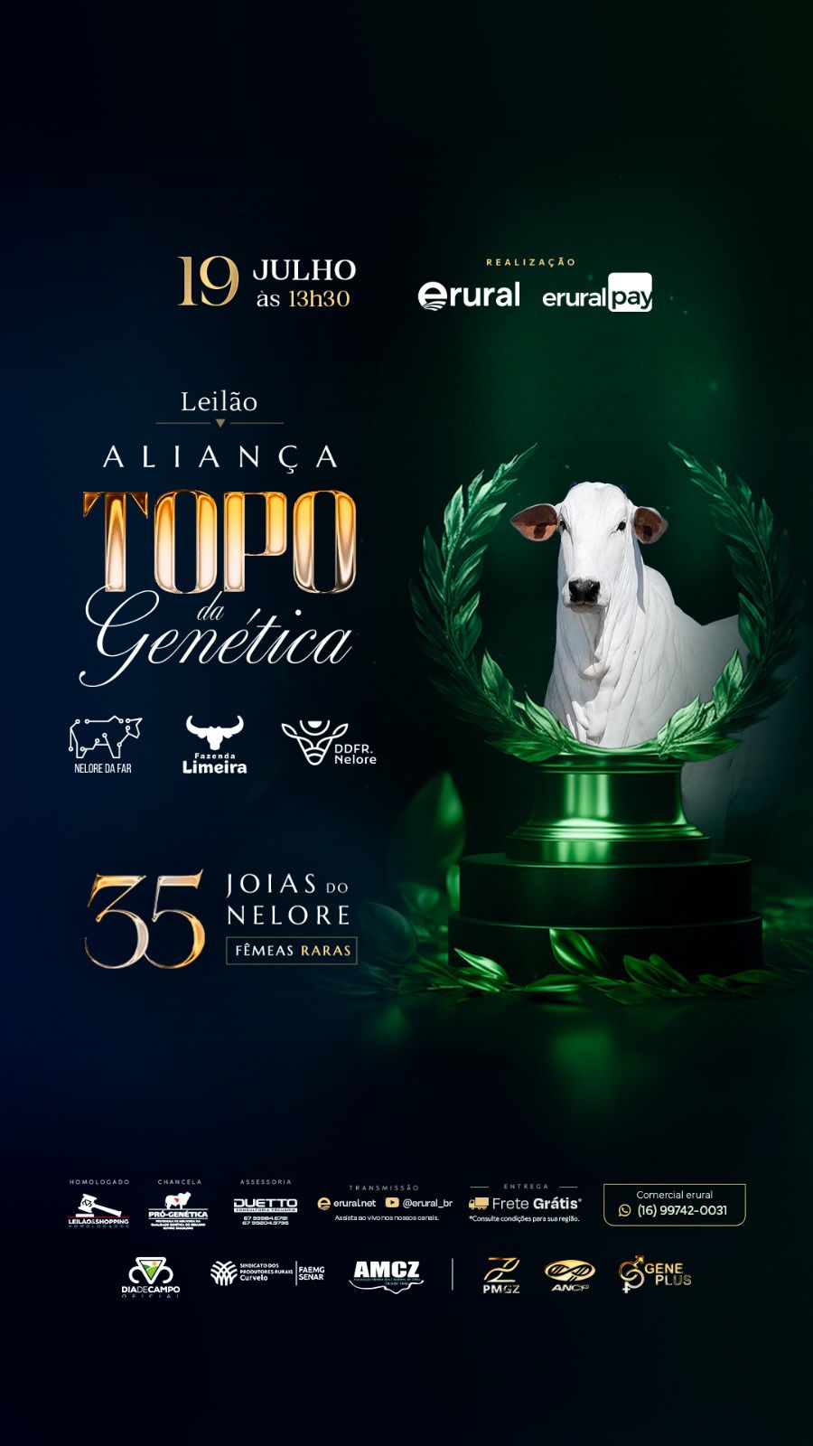 Dia de Campo e Leilão Aliança Topo da Genética