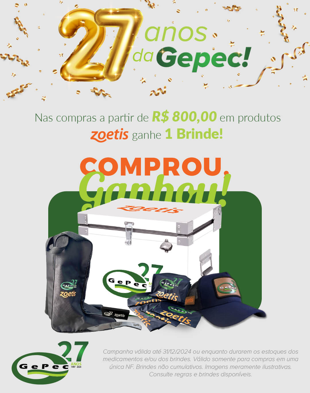 Promoção Gepec - 27 anos com a Zoetis